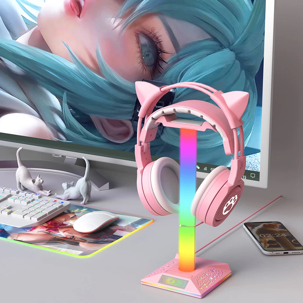 RGB Gaming Headphone Stand