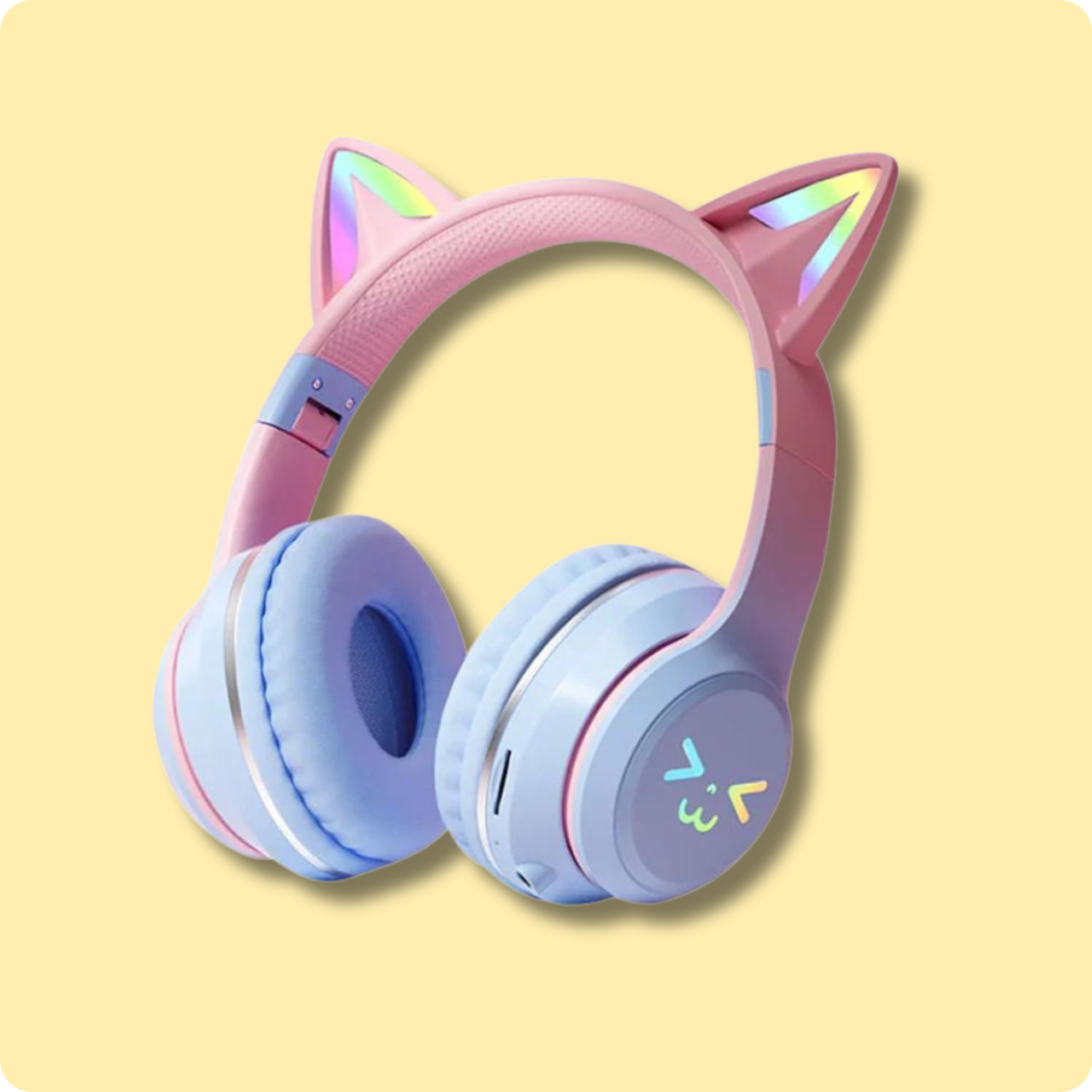 RGB Gradient Cat Ear Headphones - Bluetooth