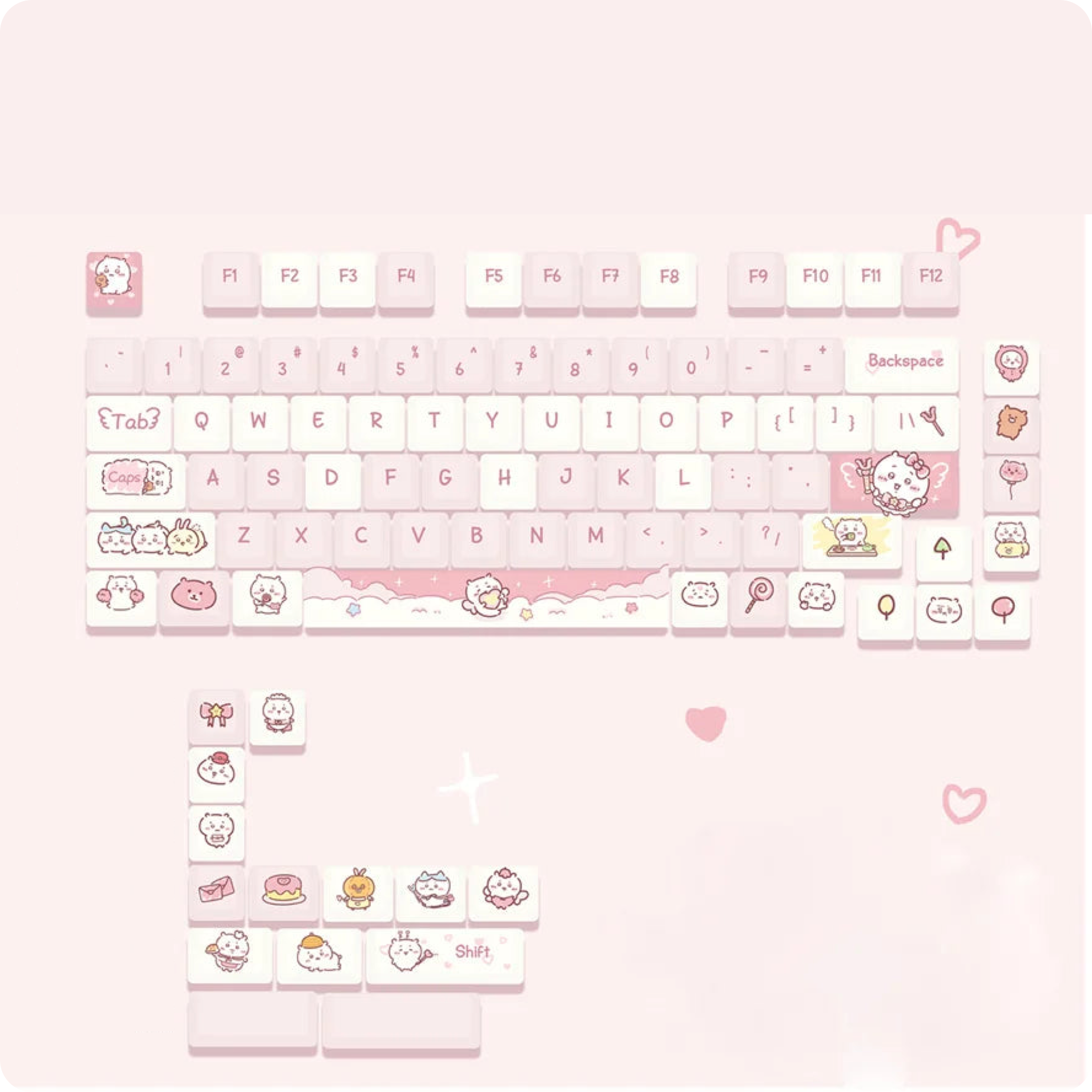 MOA Keycaps Dessert Animal - 95Keys