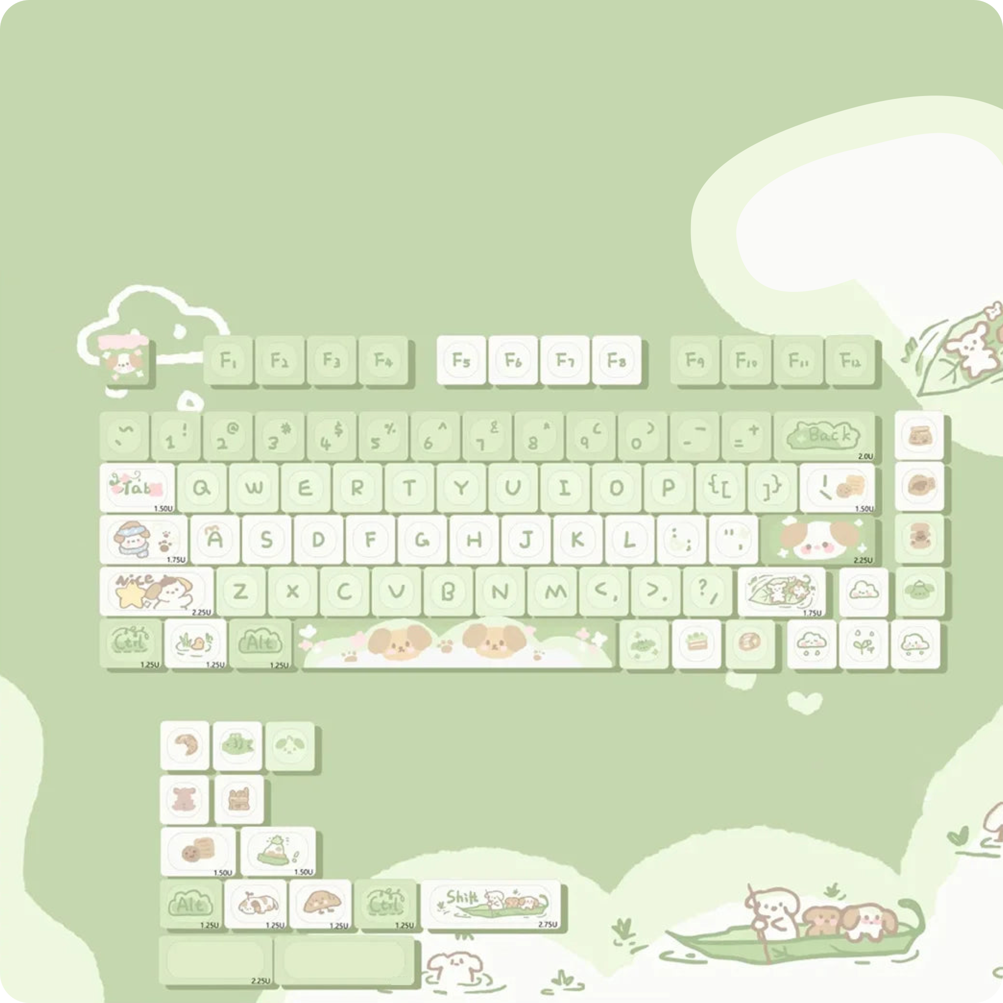 MOA Keycaps Dessert Animal - 95Keys