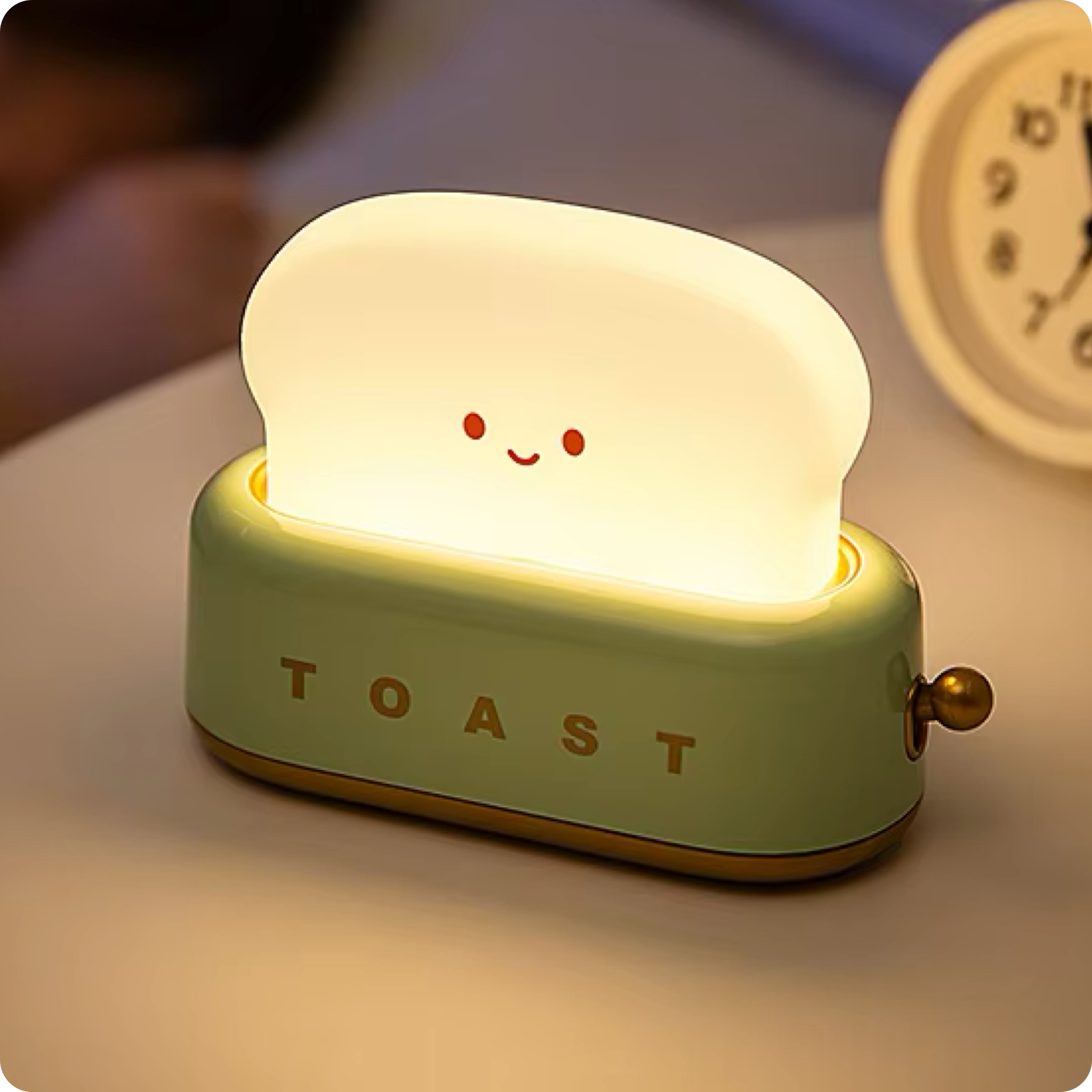 Mini Kawaii Toaster Lamp